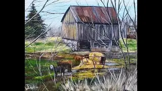 A Rustic Barn Painting