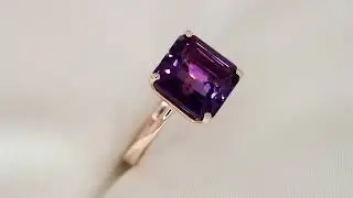 Anello Gravier in oro 9 kt con Ametista 7.53 ct GI0082