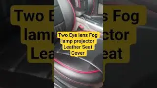 Tata Nexon Two Eye Lens Fog lamp Projector. Leather Seat covers Double Padding