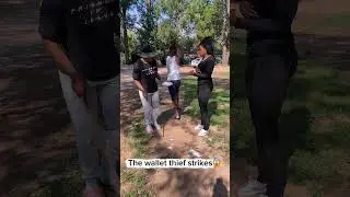 Watch how a disabled guy handles a thief😳😱#walletchasecomedy #disabledthief #africantwinlaugh