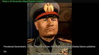 Today s 24 November Major Events in History