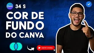 Como Mudar a COR de FUNDO no CANVA em 34 S