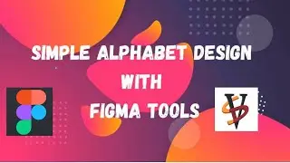 Simple Alphabet design with FIGMA Tools | Letter J