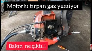 Çin tipi Motorlu Tırpan gaz yemiyor Karbüratörden çıkana bak..!!