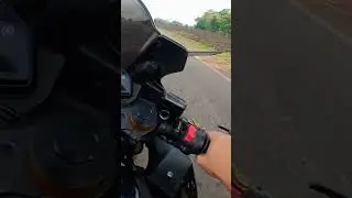 Yamaha R3 TopSpeed test 14/42 sprocket combi 1.5km run