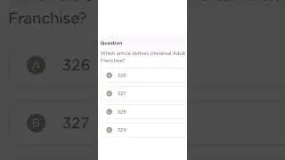 Universal Adult Franchise 🧐 #youtubeshorts ###viralshorts ##upscexam #CAPF