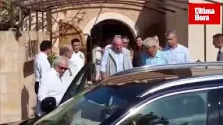 Los reyes em&eacute;ritos y la familia Nadal en Mallorca