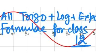 Класс 12 Все формулы тригонометрии для класса 12 Класс 11 jee nda