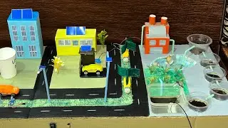 Smart city cardboard 3D model