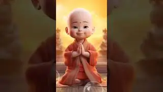 Cute👶 little 😻monk images😽 created by Ai #shorts #ai #littlemonk