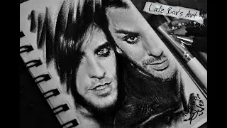Drawing Shannon Leto (Leto brothers) | Pencil portrait [Timelapse] | Late Bar's Art (by Jane Negoda)