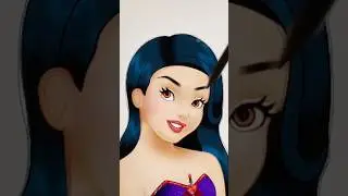 Snow White&rsquo;s transformation as the Evil Queen #disney #art #digitalart #shorts