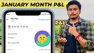 January P&L | Groww App Pnl | Option Trading Pnl of January 2025 | Option Selling Time