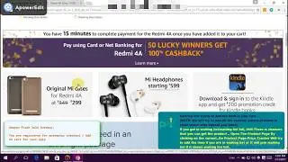 redmi phone buy on amazon flash sale its"luck"