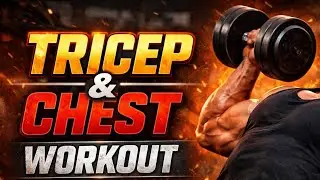 Tricep & Chest Workout 💪 | Intense Upper Body Training | Build Bigger Arms & Chest