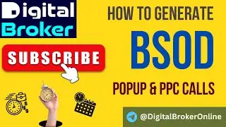 BSOD POPUP & PPC Calls Campaign Setup Training for Tech Support | Telegram : @DigitalBrokerOnline