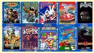 Sega - 30 in 1 Gameplay Best Video Games Collection Megadrive System
