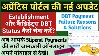 HOW TO CHECK DBT PAYMENT STATUS ON NAPS PORTAL. DBT PAYMENT FAILURE REASONS & THEIR SOLUTIONS.