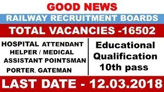 detail advertisement for railway vacancies 2018 syllabus age limit qualification