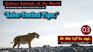 Extinct Animals 🦣🦄🦭 03 - Saber Toothed Tiger #knowledgefacts #netgeowild #animalvideos #aivideo