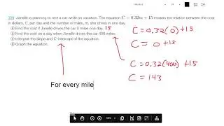 Graph and Interpret Applications of Slope&ndash;Intercept