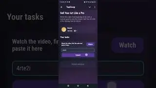 Sell Your Art Like  Pro | TapSwap Video Code | 1 November TapSwap Youtube Video Code