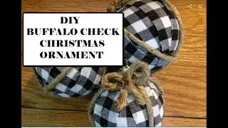 DIY BUFFALO CHECK CHRISTMAS ORNAMENT