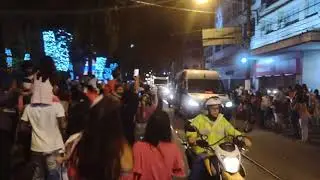 caravana coca cola em Santos 2021