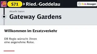 DB Regio Ansagen | SEV S71 Frankfurt Gateway Gardens - Goddelau Rathaus | Riedbahn | BoJa Ansagen