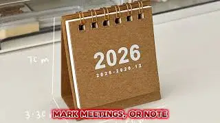 2026 Mini Desk Calendar Review | Simple Spiral Desktop Calendar &ndash; Only $2.21