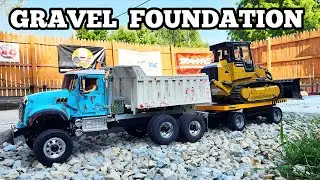 Rc equipment gravel barn foundation