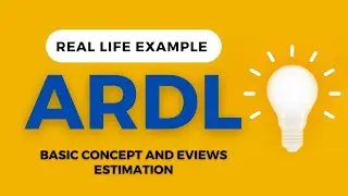 ARDL Model using Eviews | Real Life Example 2023 | Basic to Advance (Urdu & Hindi)