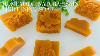 HOW TO MAKE CARROT SOAP // HOMEMADE SKIN  BRIGHTENING SOAP // DIY RECIPE