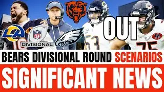 SIGNIFICANT BEARS NEWS; Bears LOSE Two KEY Starters + Divisional Round SCENARIOS For Bears! 