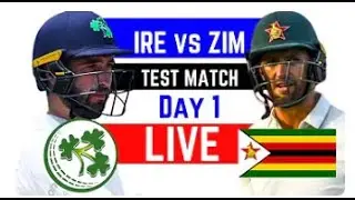 Ireland vs Zimbabwe, Only Test - Live Cricket Score and Commentary| IRE VS ZIM 2024 | withlovestudio