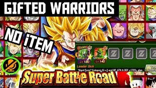 SBR GIFTED WARRIORS NO ITEM 2 UNITS RUN SUPER BATTLE ROAD DRAGON BALL Z DOKKAN BATTLE