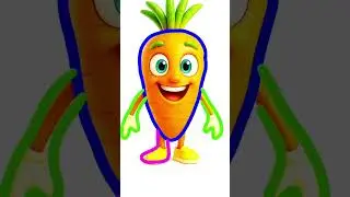 How to Draw Carrot Mascot #shorts #trending #drawing
