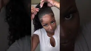 @FrodioHair Drawstring ponytail Install 😍