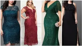 Extremely Gorgeous French Lace Plus Size Women Sheath Cocktail Dress /Party Wear Knee Length Bodycon
