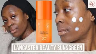 LANCASTER BEAUTY SUN PROTECTIVE FLUID SPF30 | BEST SUNSCREEN FOR DARK SKIN | byalicexo