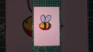 cute bee #cute #bee #animals #drawing #shorts #shortvideo #art #viral #trending #kawaii