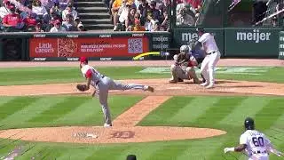 Matt Vierling hammers a grand slam to left center field