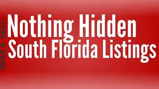 South Florida Real Estate Listing Search Free Unlimited APP HERE! + Info On The Miami Condo Market