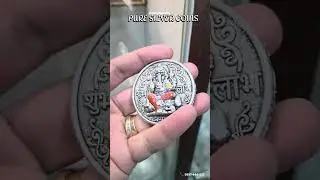 Pure Silver Ganesh Ji Coin (100% Purity) | Auspicious Silver Coin | Ganga Jewels #gangajewels #coin