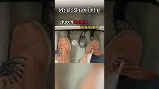 Learn to start a manual car in 5 seconds！#car #driving #tips #tutorial #fyp #shorts