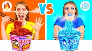 हॉट बनाम कोल्ड फूड चैलेंज | पागल चुनौती Fun Fun Challenge