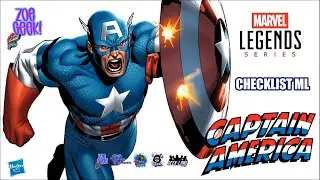 Checklist Marvel Legends Captain America Todas sus figuras Toy Biz y Hasbro en Espa&ntilde;ol Zoe Geek!