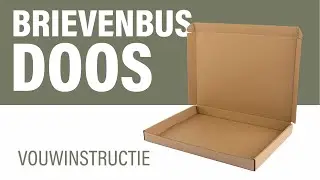 Vouwinstructie voor een brievenbusdoos