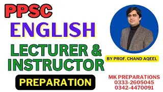 PPSC English Instructor Jobs Preparation 2024 | English Instructor Syllabus & Important Books