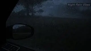 Relaxing Night Rain in a Car | Pure Ambience for Sleep (No Music)